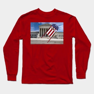 Folding Chair To The Supreme Court - American - Front Long Sleeve T-Shirt